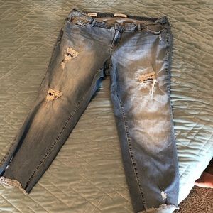 Torrid Ripped Boyfriend Jeans